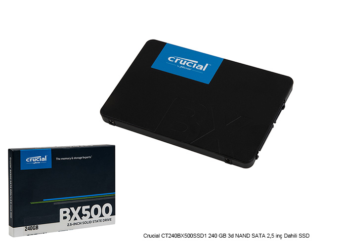 Crucial CT240BX500SSD1 240 GB 3d NAND SATA 2,5 inç Dahili SSD - Segment