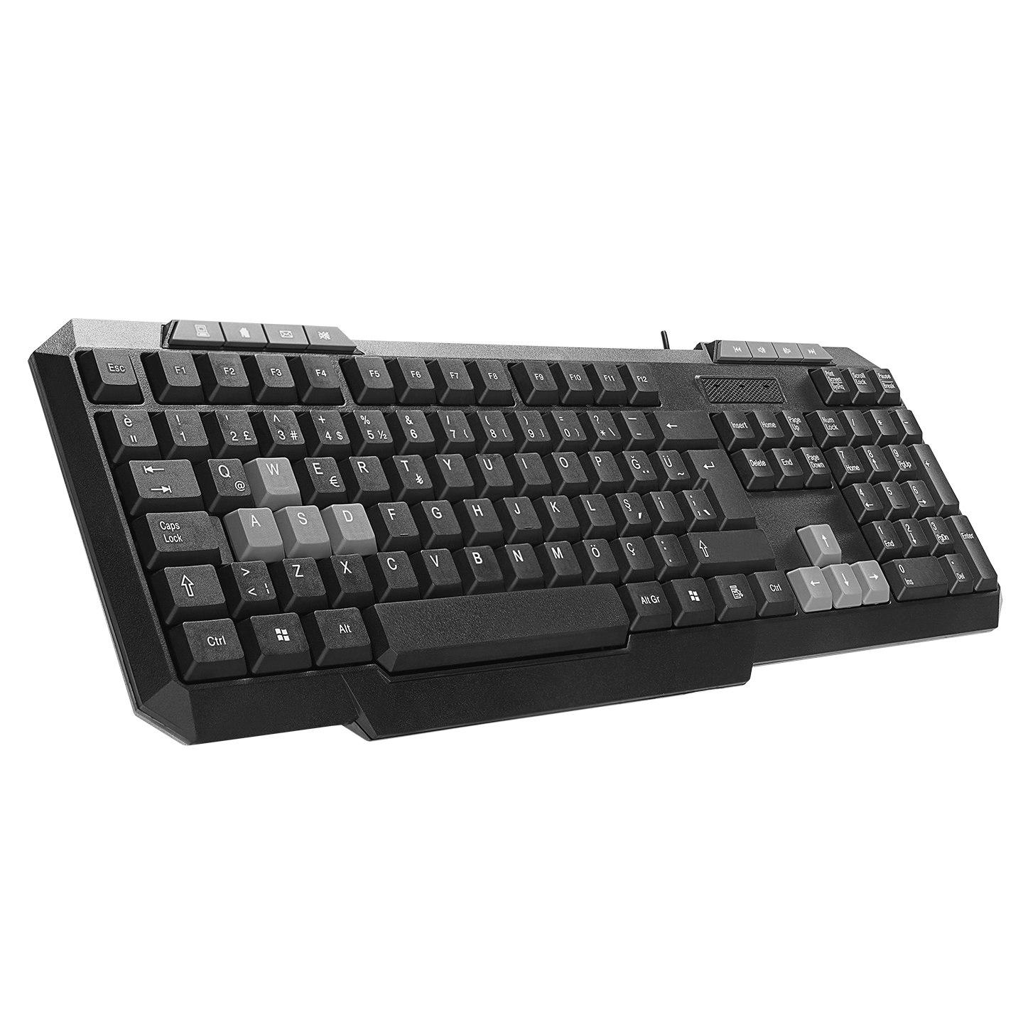 Everest KB-700 Black USB Q Multimedia Keyboard