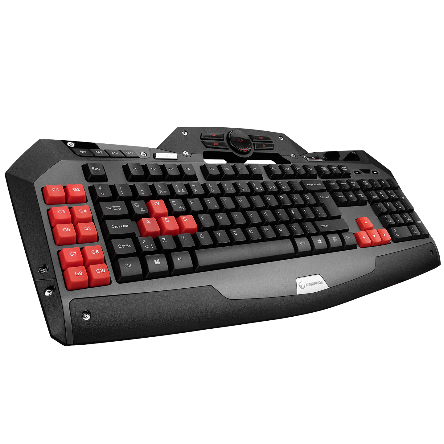 Everest Rampage DLK-5110 Black USB Macro Gaming Q Multimedia Keyboard