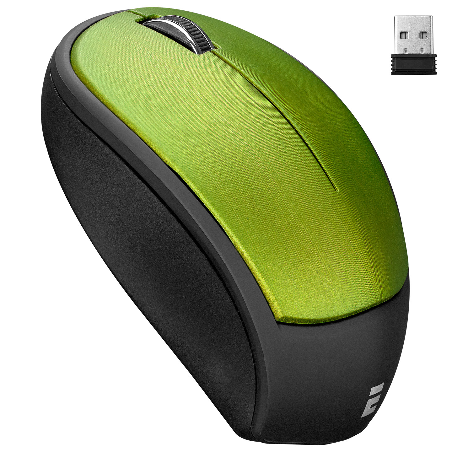 Everest SM-340 Usb Metalik Yeşil 3D Optik Süper Sessiz Alkalin Pilli Kablosuz Mouse