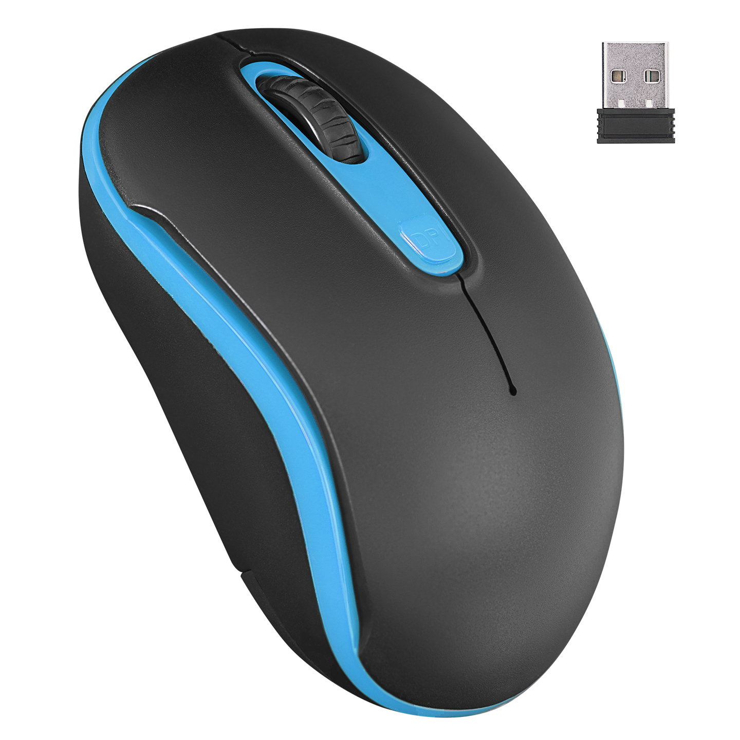 Everest SM-804 Usb Siyah/Mavi 800/1200/1600dpi Kablosuz Mouse