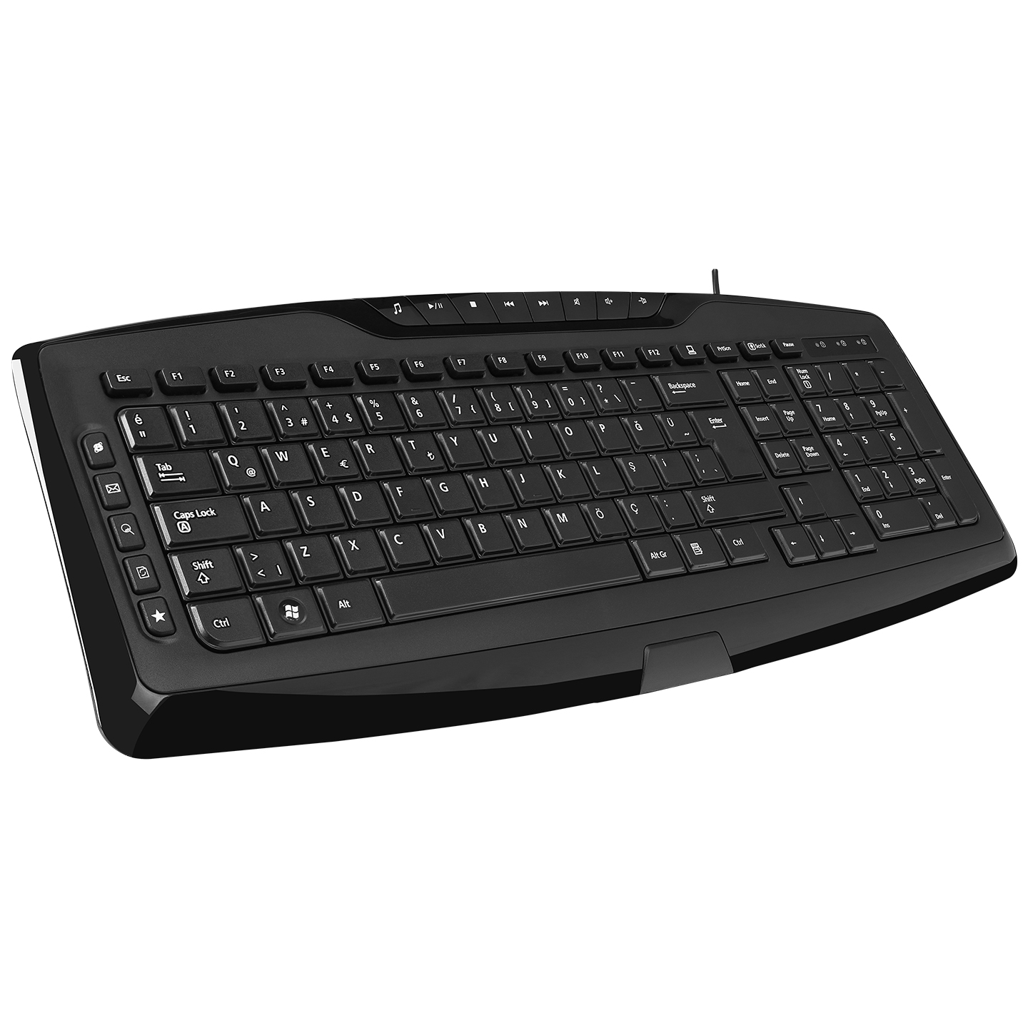 Everest KB-920 Black USB Full Size Q Office 14 Multimadia Keypad Keyboard