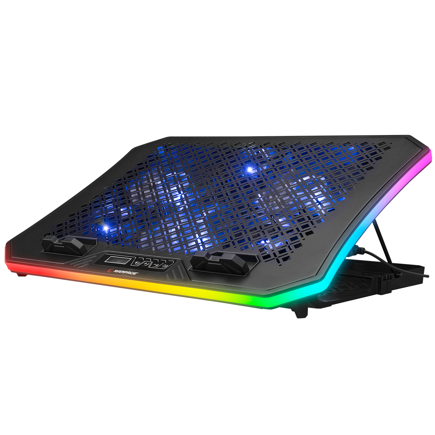 Rampage AD-RC34 METAFOR Siyah 6 Fanlı RGB Işıklı 10-19 Notebook Soğutucu Stand