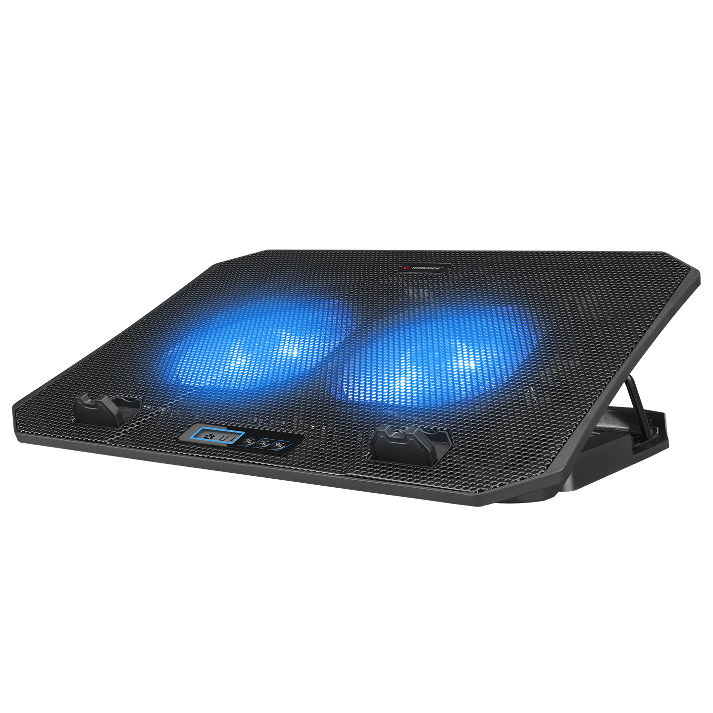 Rampage AD-RC44 SNOW Siyah 2 Fanlı LCD Göstergeli 15-17 Notebook Soğutucu Stand