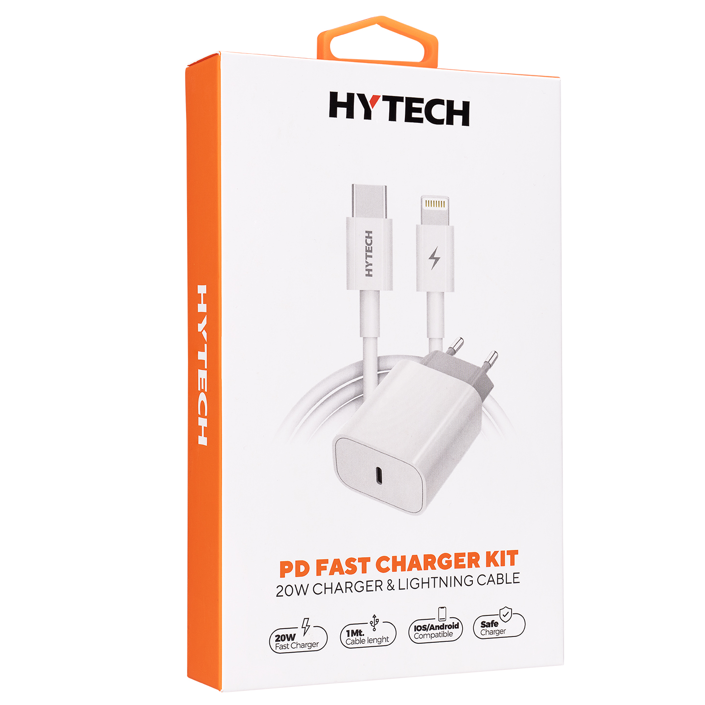 Hytech HY-XE40PD 20W PD3.0/Quick Charge QC4.0 PD lightning Kablolu Hızlı Ev Şarj Adaptörü