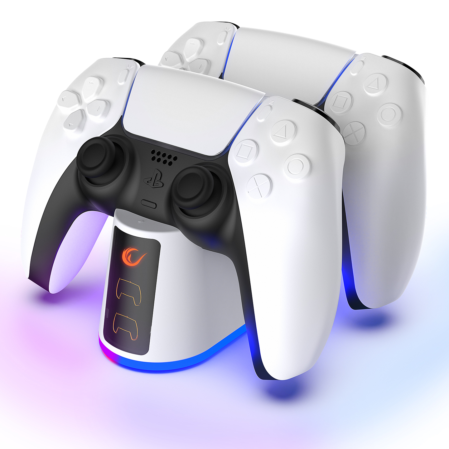 Rampage RP-PS5 PlayStation 5 RGB Lighted Fast Charging Station