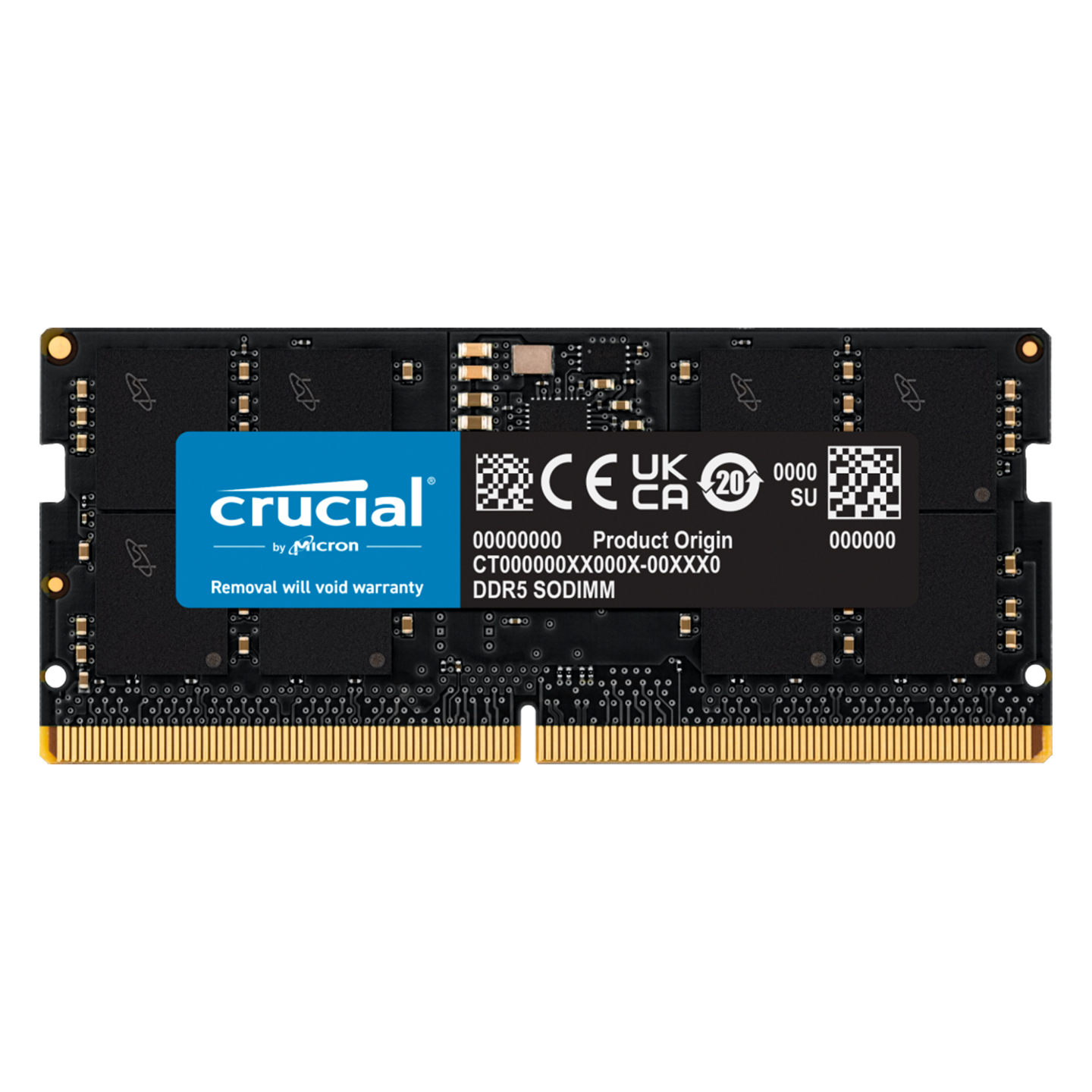 Crucial CT16G48C40S5 16GB DDR5-4800 SO-DIMM CL40 (16Gbit) Notebook Ram