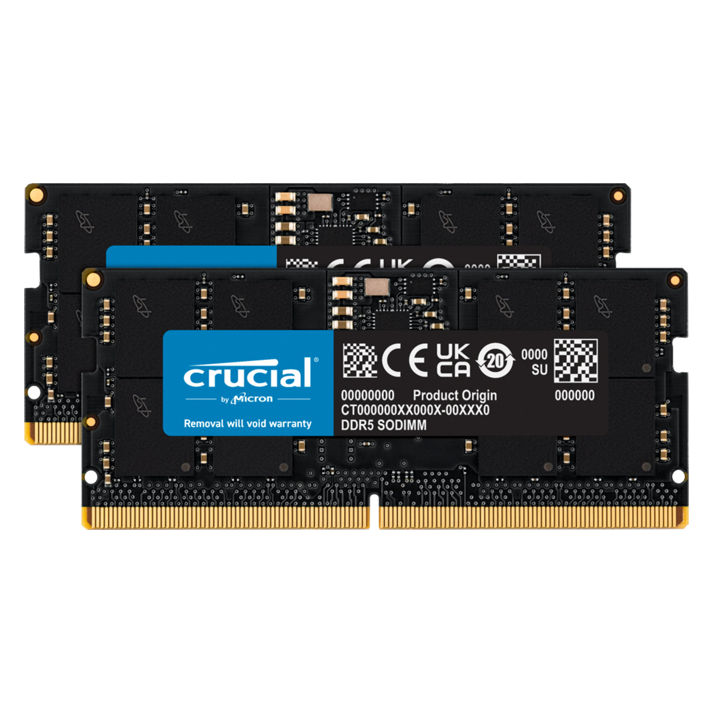 Crucial CT2K16G48C40S5 32GB Kit (2x16GB) DDR5-4800 SO-DIMM CL40 (16Gbit) Notebook Ram
