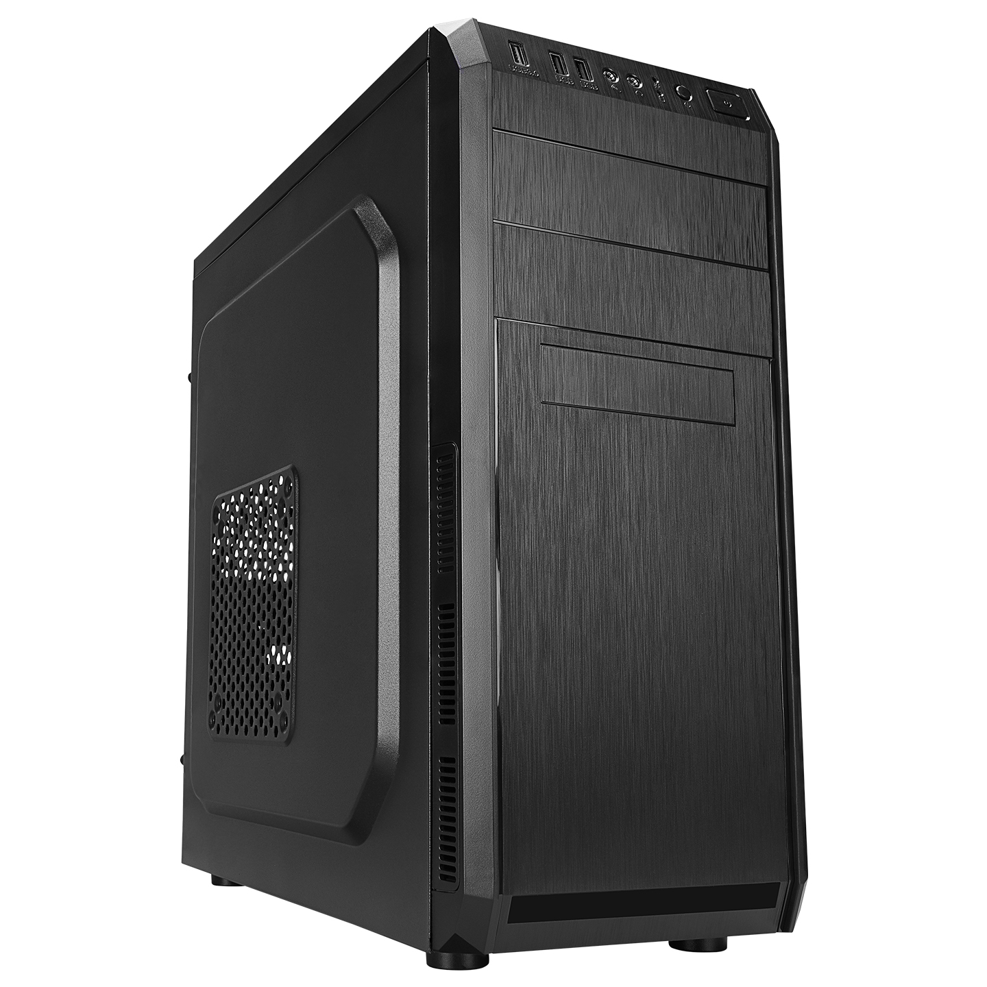 Everest 318B 300W Peak Siyah Metal Panel ATX Mid-T PC Kasası