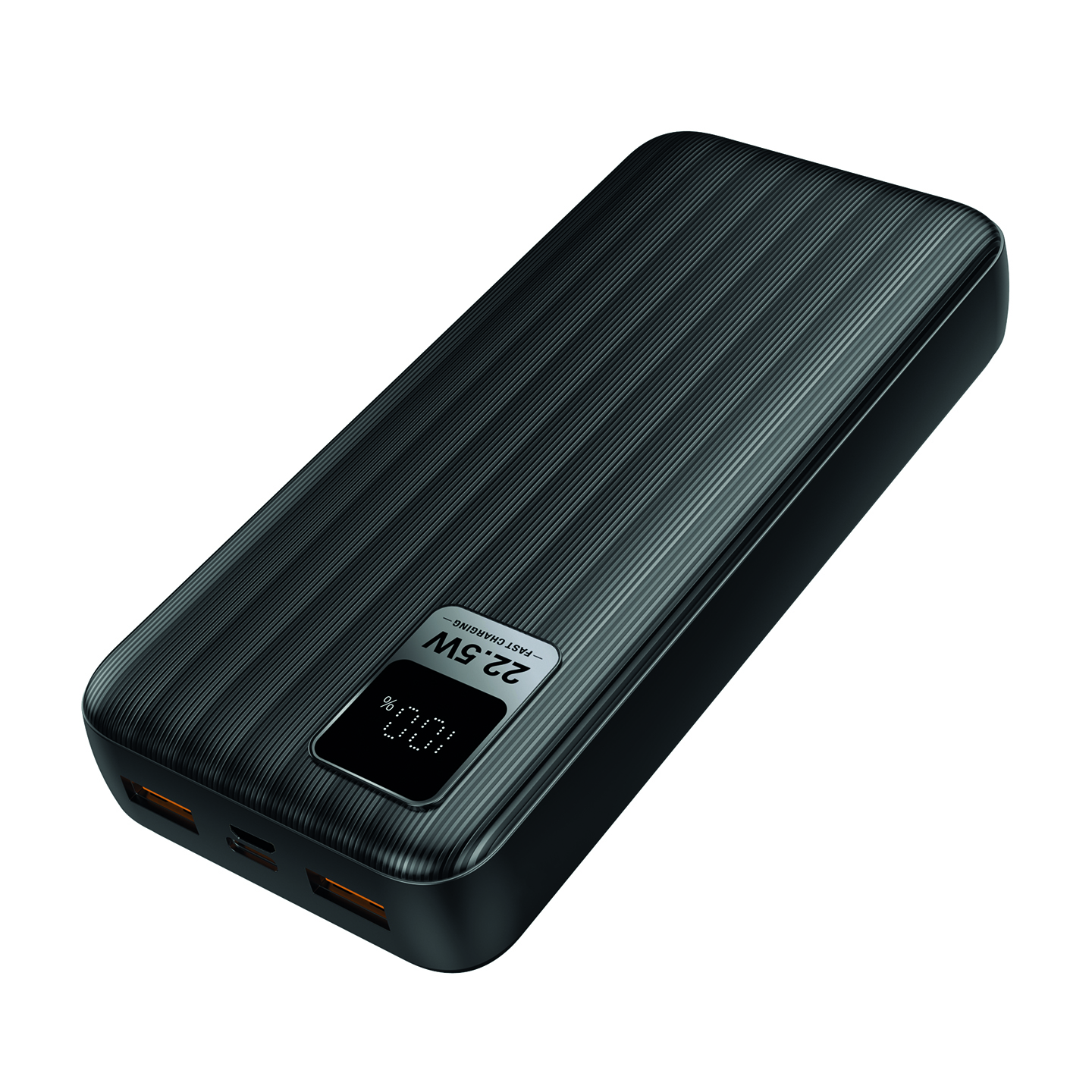S-link G230 20000mAh Micro+Type-C+USB PD20W+QC3.0 18W Siyah LCD Taşınabilir Pil Şarj Cihazı Powerbank