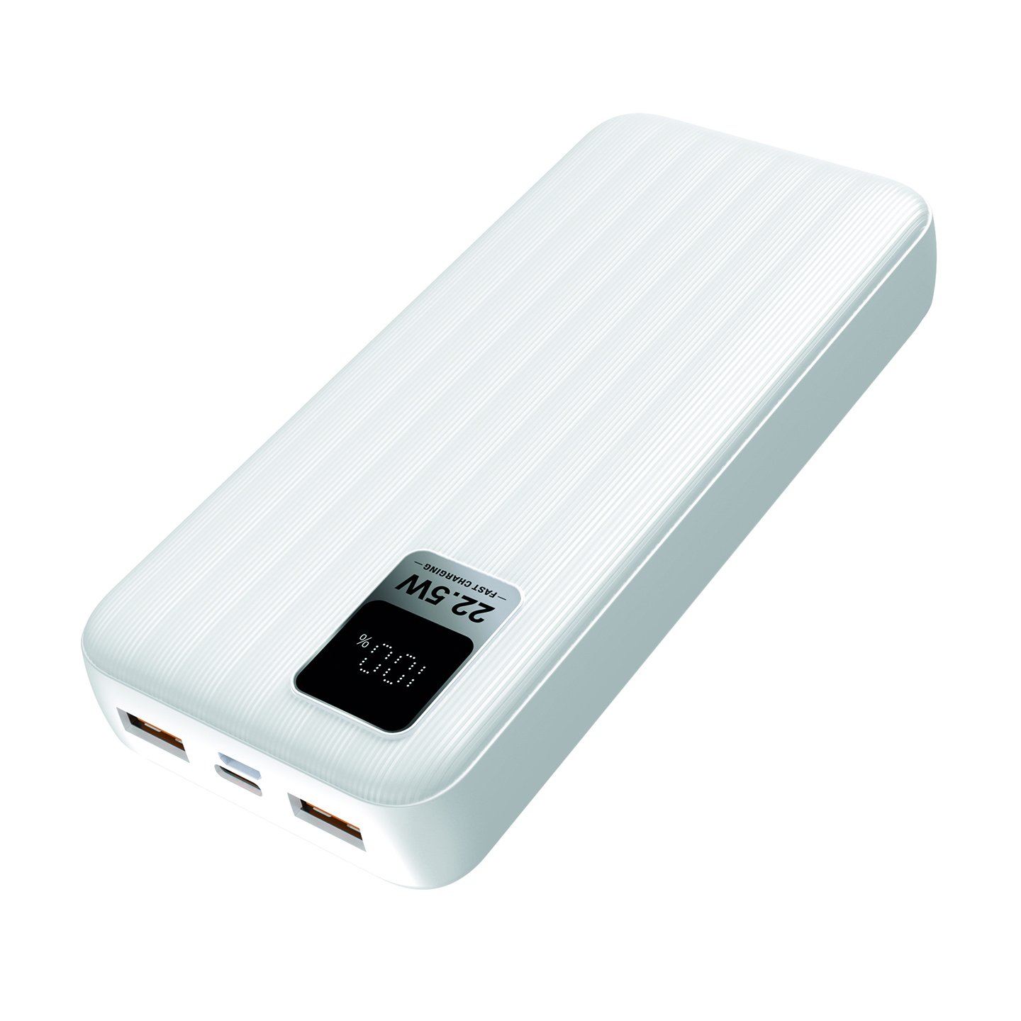 S-link G230 20000mAh Micro+Type-C+USB PD20W+QC3.0 18W Beyaz LCD Taşınabilir Pil Şarj Cihazı Powerbank