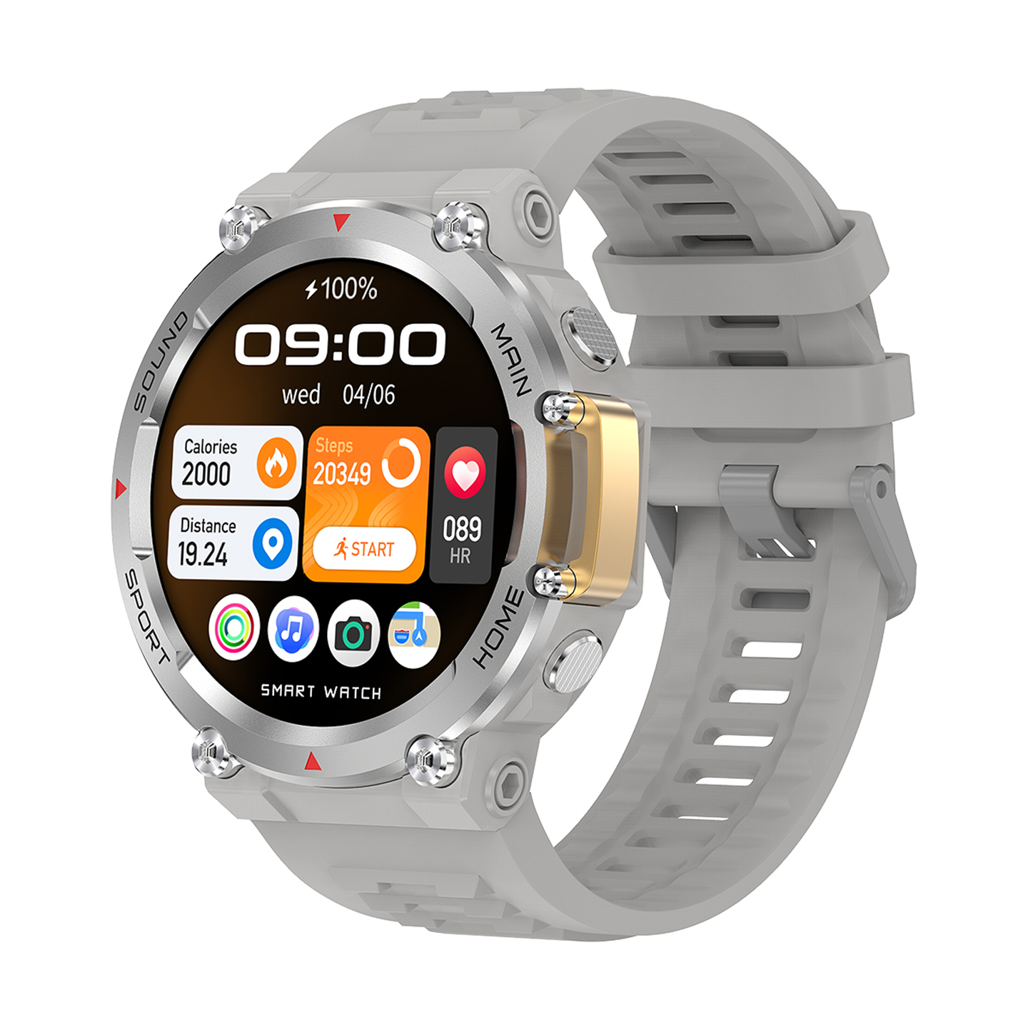 S-link W05 Extreme Pro Android/IOS Uyumlu Bluetooth Calling Beyaz Akıllı Saat