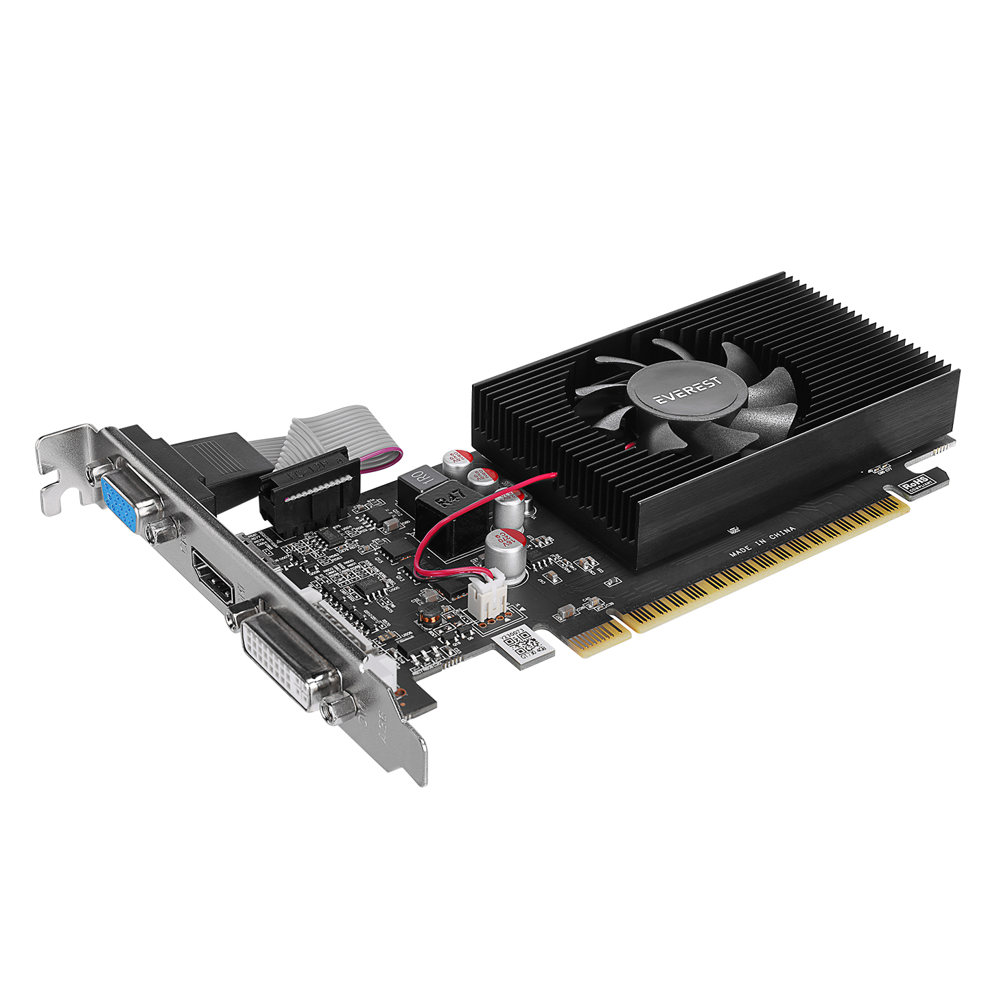 Everest EGT730-4G NVIDIA Geforce GT730 4GB GDDR3 128Bit 1*HDMI-1*VGA-1*DVI Tek Fanlı Ekran Kartı