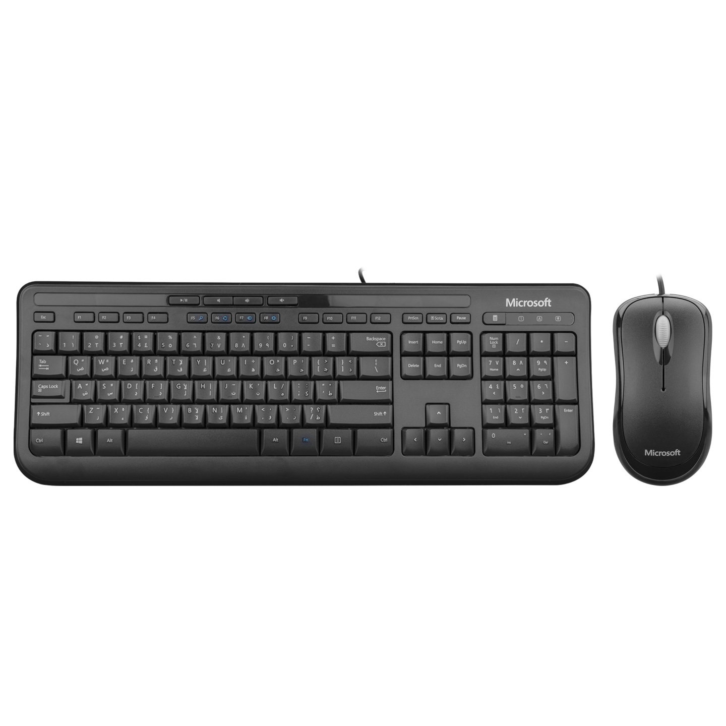 Microsoft 3J2-00009 Siyah Arapça Multimedia Klavye Mouse Set