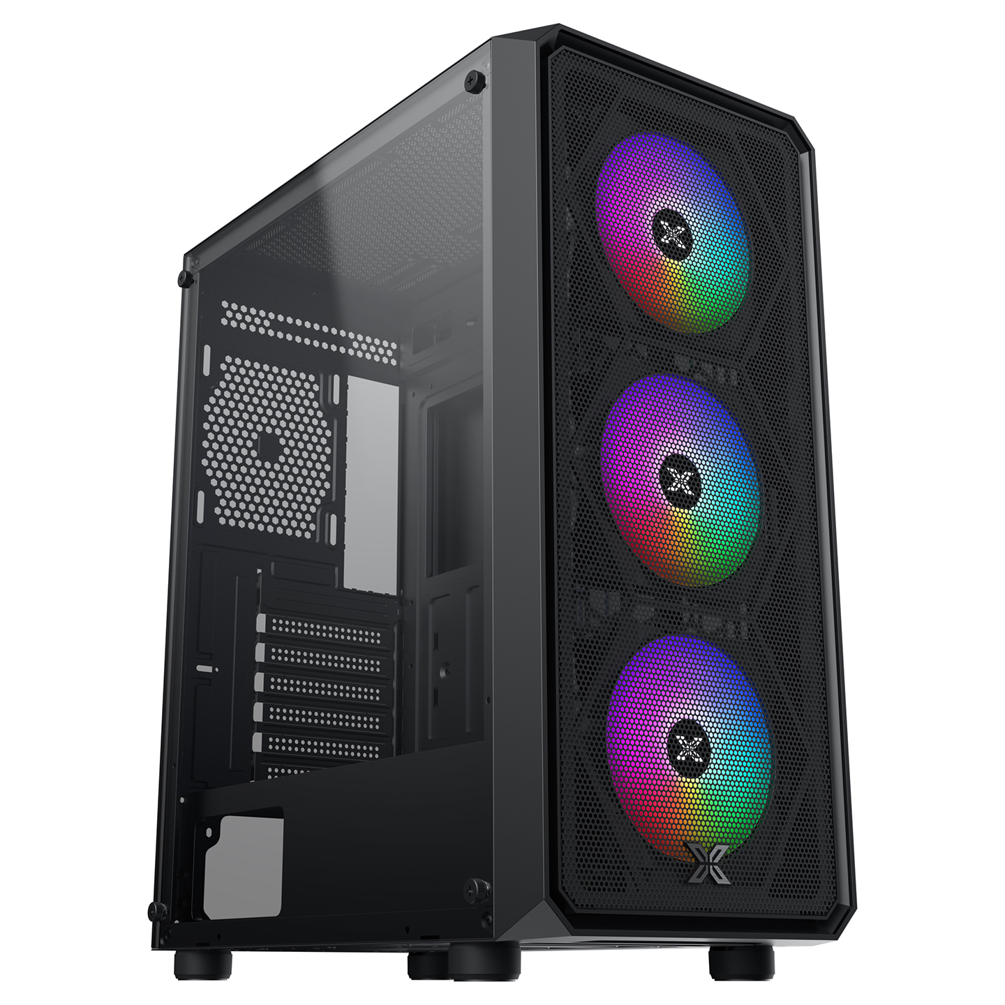 Xigmatek EN46483 Duo X Siyah ODIN II 750W 4*12cm RGB Fan Mesh+Cam Panel E-ATX Mid-T Gaming Oyuncu Kasası