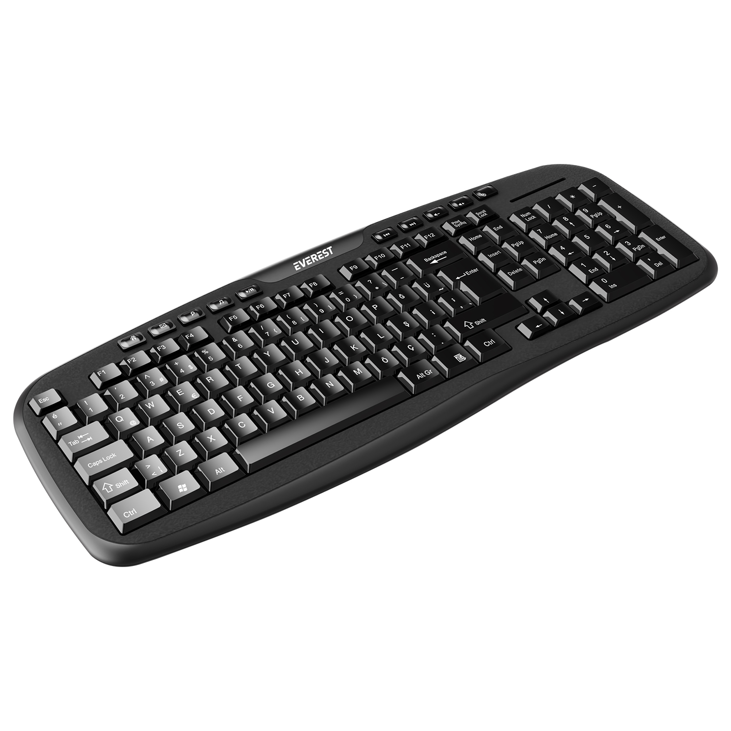 Everest KB-955 Siyah USB Multimedia Q Standart Klavye