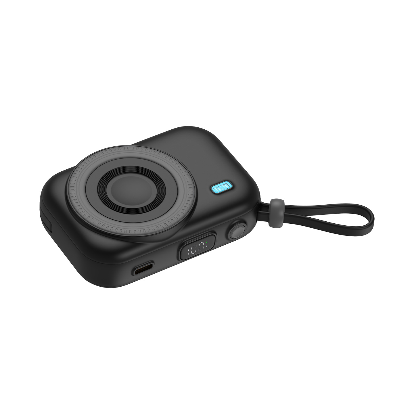 S-link M130 10000mAh PD20W 15W Magsafe+Watch+Airpods Siyah LCD Taşınabilir Pil Şarj Cihazı Powerbank