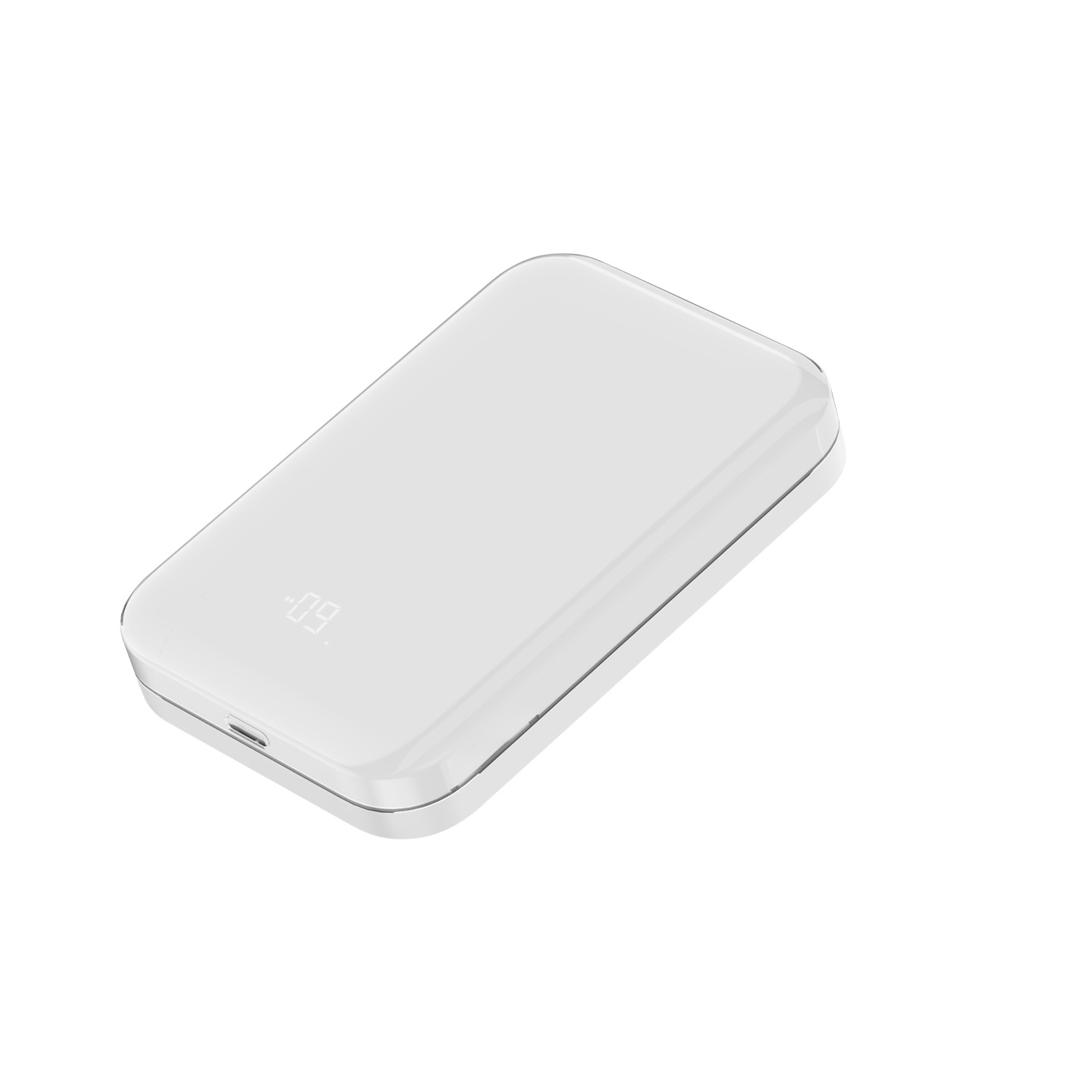 S-link MG310 10000mAh PD20W Magsafe 15W Kablosuz Type-C Beyaz Taşınabilir Metal Şarj Cihazı Powerbank