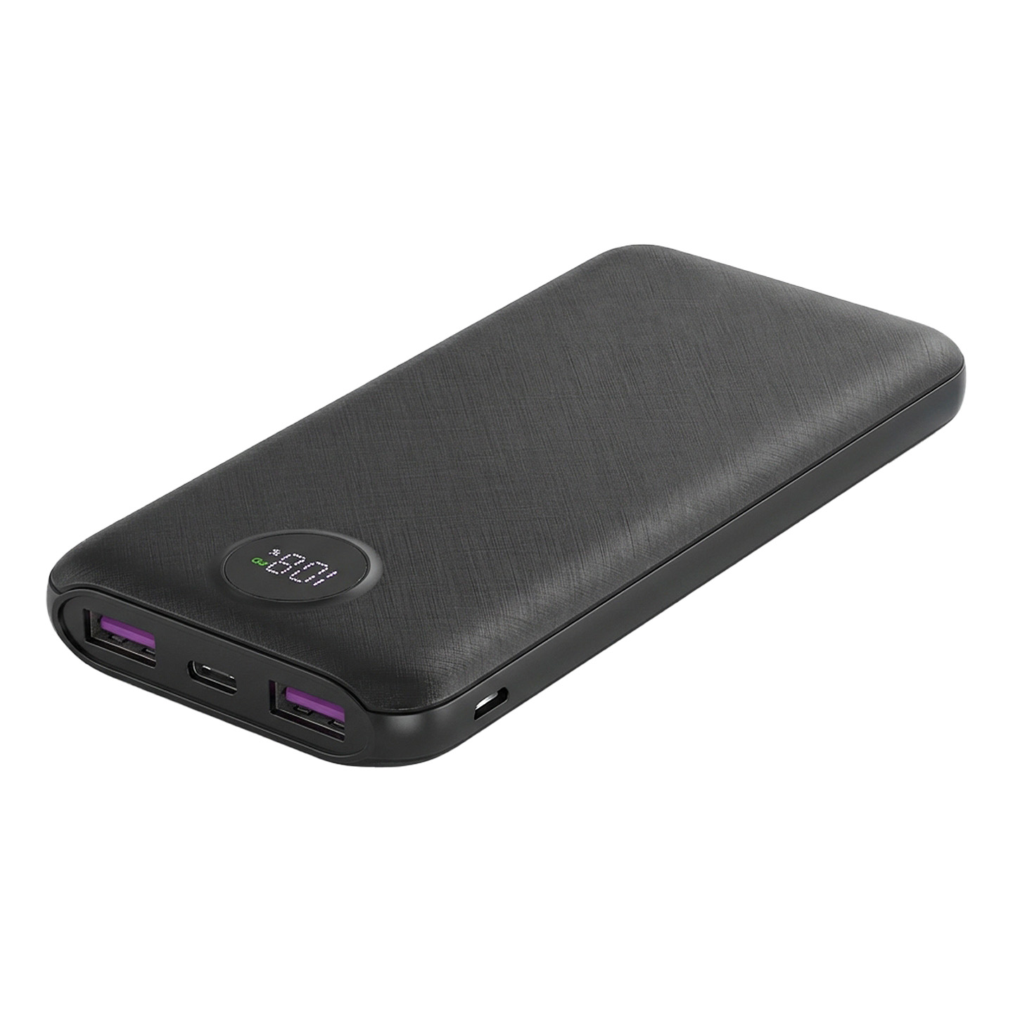 S-link IP-G13N 10000mAh PD20W Type-C Giriş+Çıkış Siyah LCD Ekranlı Pil Şarj Cihazı Powerbank