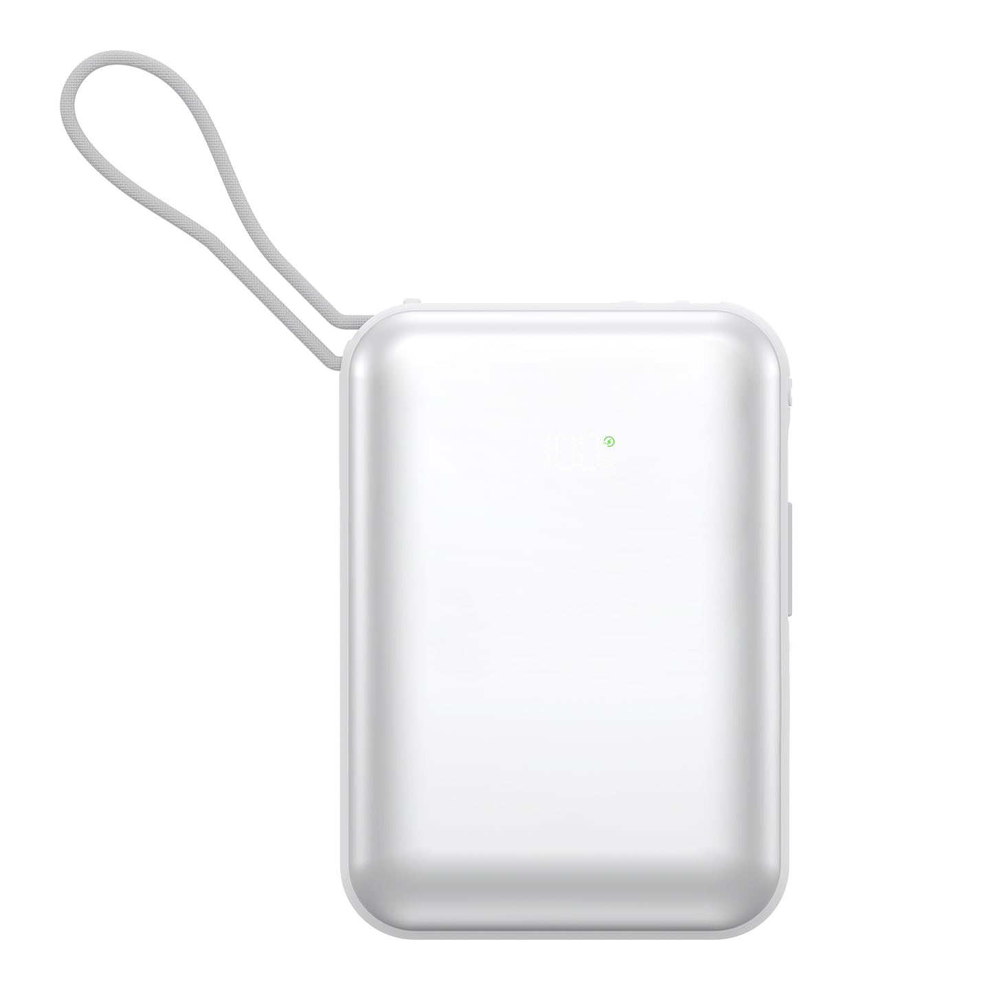 S-link G420 20000mAh PD45W Type-C+Lightning Kablolu Beyaz LCD Taşınabilir Pil Şarj Cihazı Powerbank