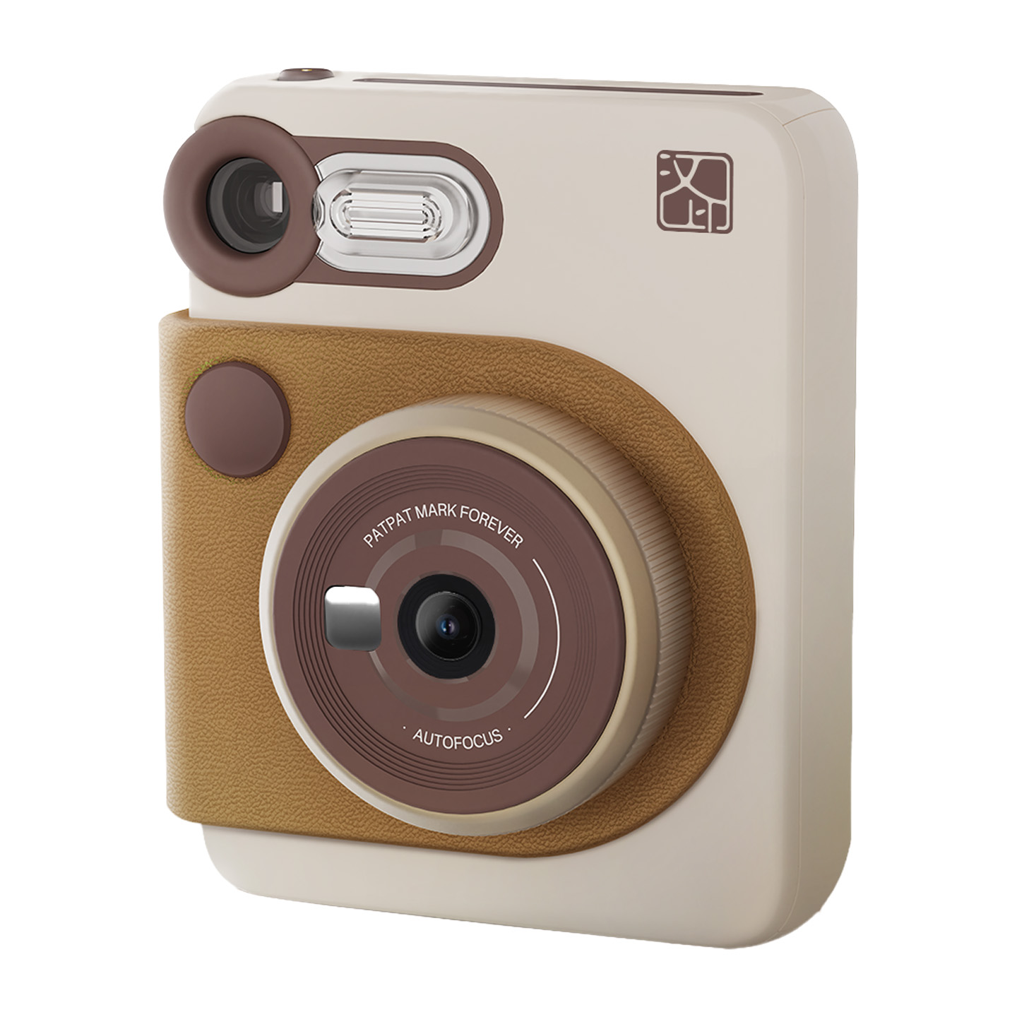 Hanin M6 Pro Instant Ekranlı Kamera HCP.2TS25H 2MP 300DPI Anında Baskı Yapabilen Seyahat Kamerası Kahverengi