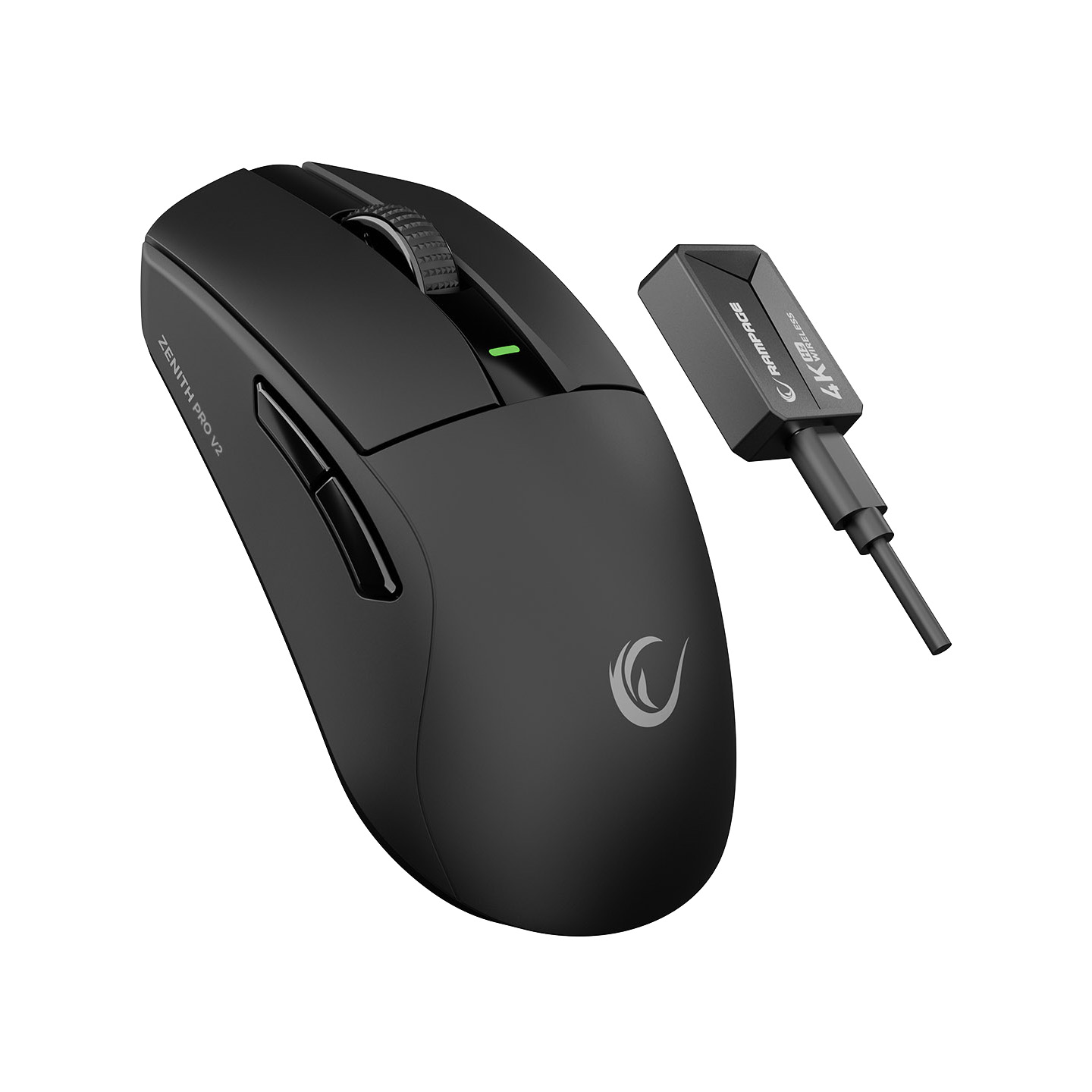 Rampage ZENITH PRO V2 8K + 8K BT+Wired+2.4G Siyah Kablosuz PAW3950 NORDIC 54L15 Gaming Oyuncu Mouse