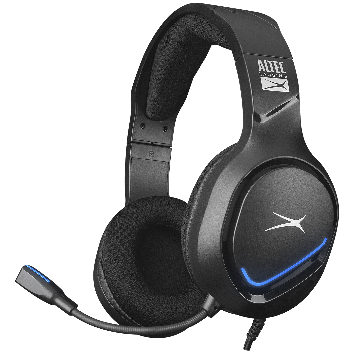 Altec Lansing ALGH9603 Siyah PS4/XBOX/Mobil Uyumlu USB+3.5mm Mavi Ledli Gaming Mikrofonlu Kulaklık