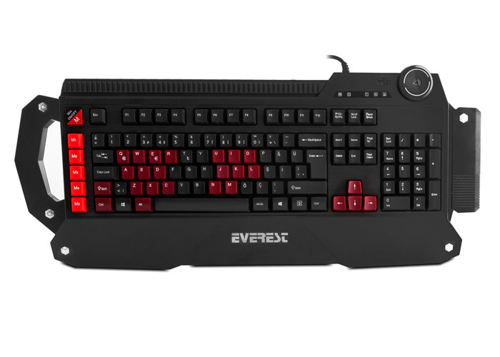 Everest Rampage DLK-5115 Black USB Macro Gaming Q Multimedia Keyboard