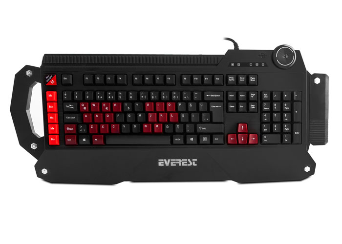 Everest Rampage DLK-5115 Siyah USB Makrolu Gaming Q Multimedia Klavye