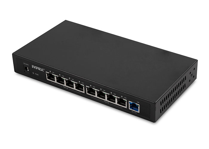 Everest ESW-809PP-120 8+1 Port 120W Pasif PoE Switch