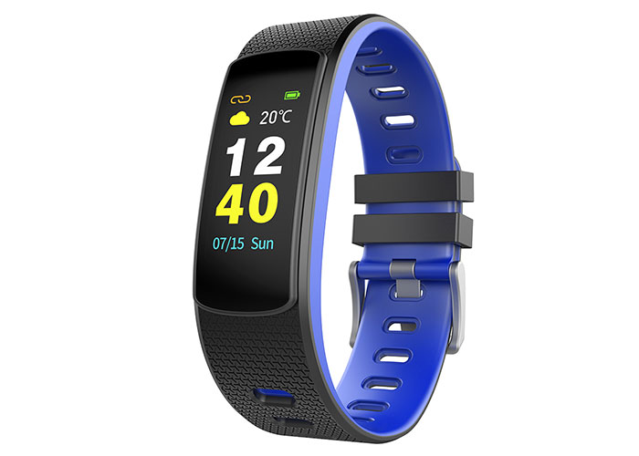 Everest Ever Fit W45 Android / IOS Full Touch Color Screen Blue / black Smart Wristband