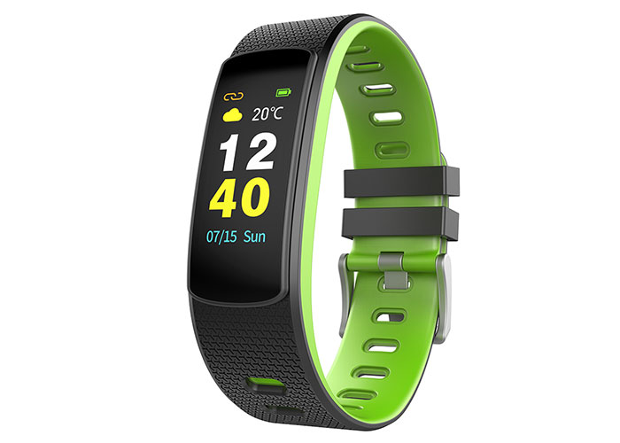 Everest Ever Fit W45 Android / IOS Full Touch Color Screen Green / Black Smart Wristband