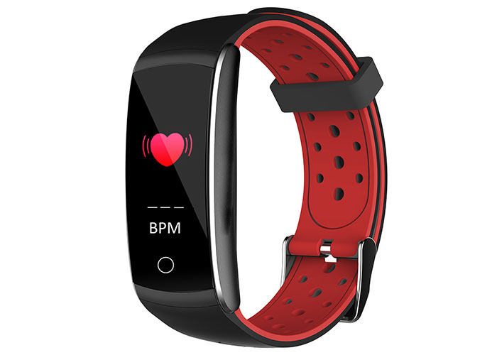 Everest Ever Fit W49 Android / IOS Red / Black Smart Wristband with Heart Rate Sensor