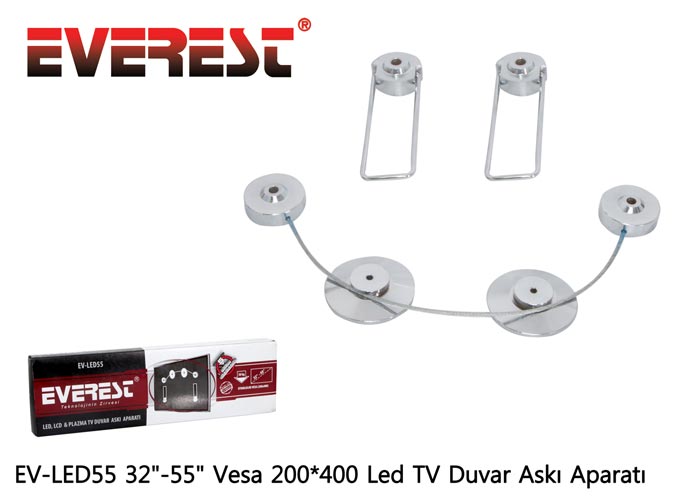 Everest EV-LED55 32-55 Vesa 200*400 Led TV Duvar Askı Aparatı