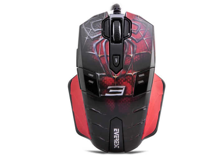 Everest GX8 Usb Spider Men3 10 Buttons Macros Player Mouse