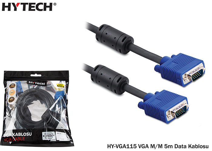 Hytech HY-VGA115 VGA M/M 5m Data Kablosu