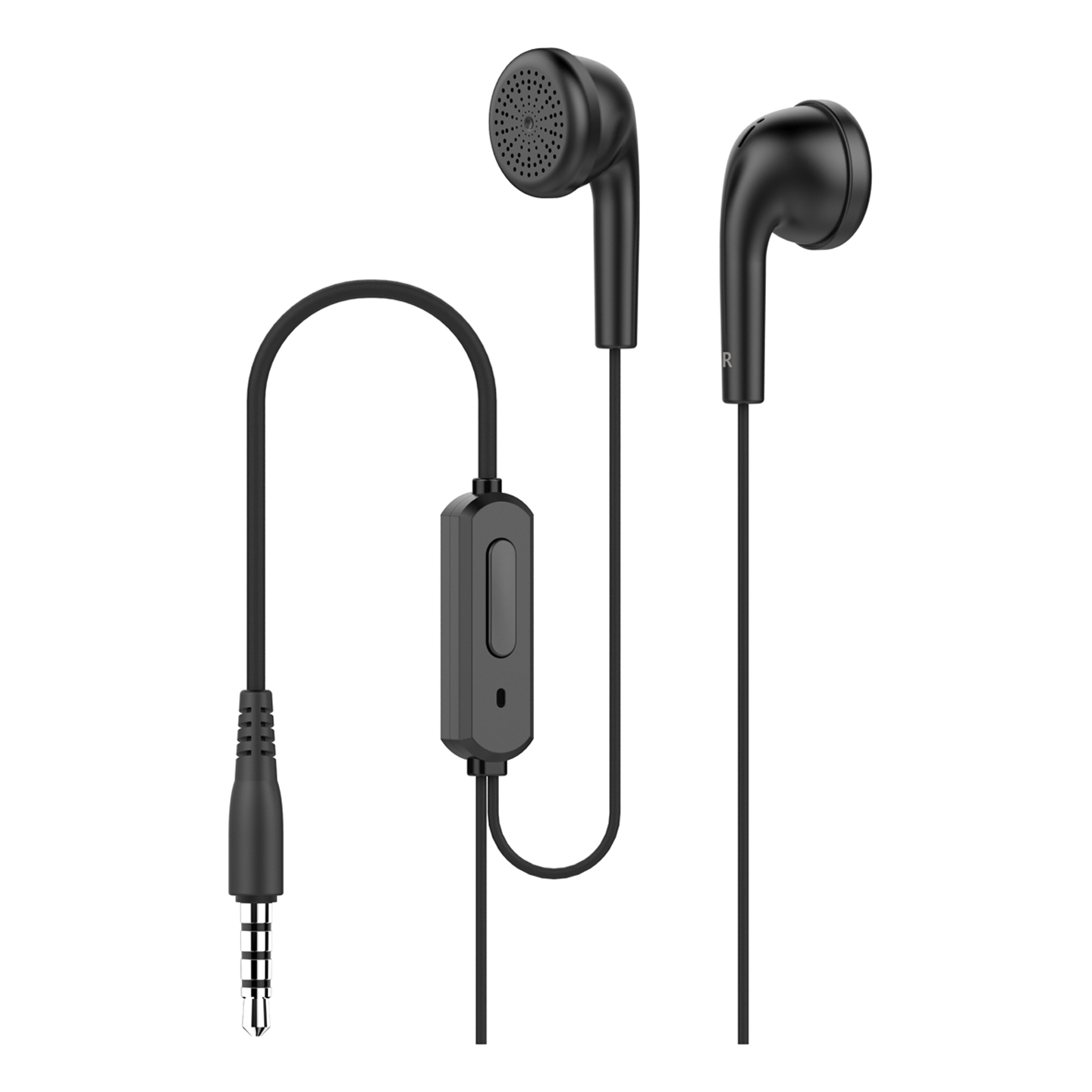 Hytech HY-X04 Mobil Telefon Uyumlu Siyah Kulak İçi Mikrofonlu Kulaklık