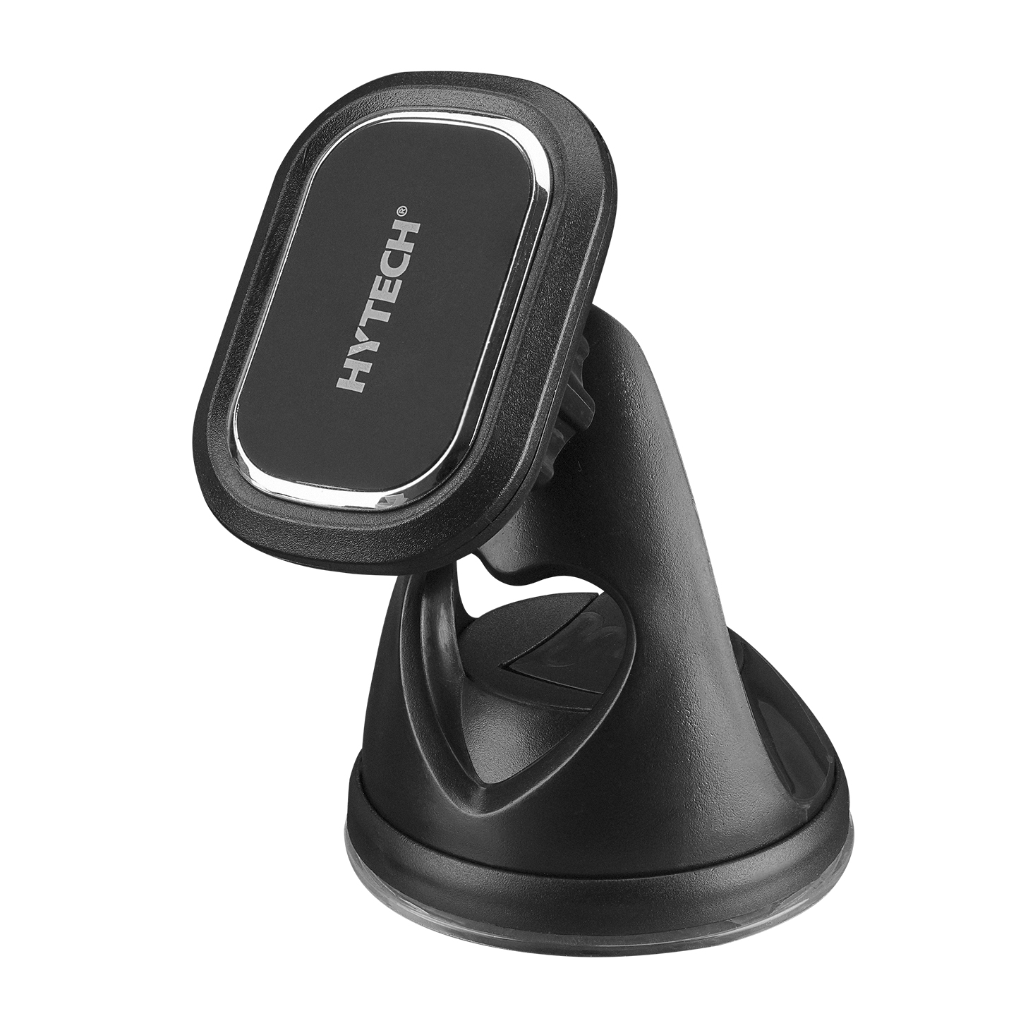 HYTECH HY-XH43 Universal Ayarlanabilir Vantuz + Izgara aparatlı Siyah Mıknatıslı Araç Telefon Tutucu