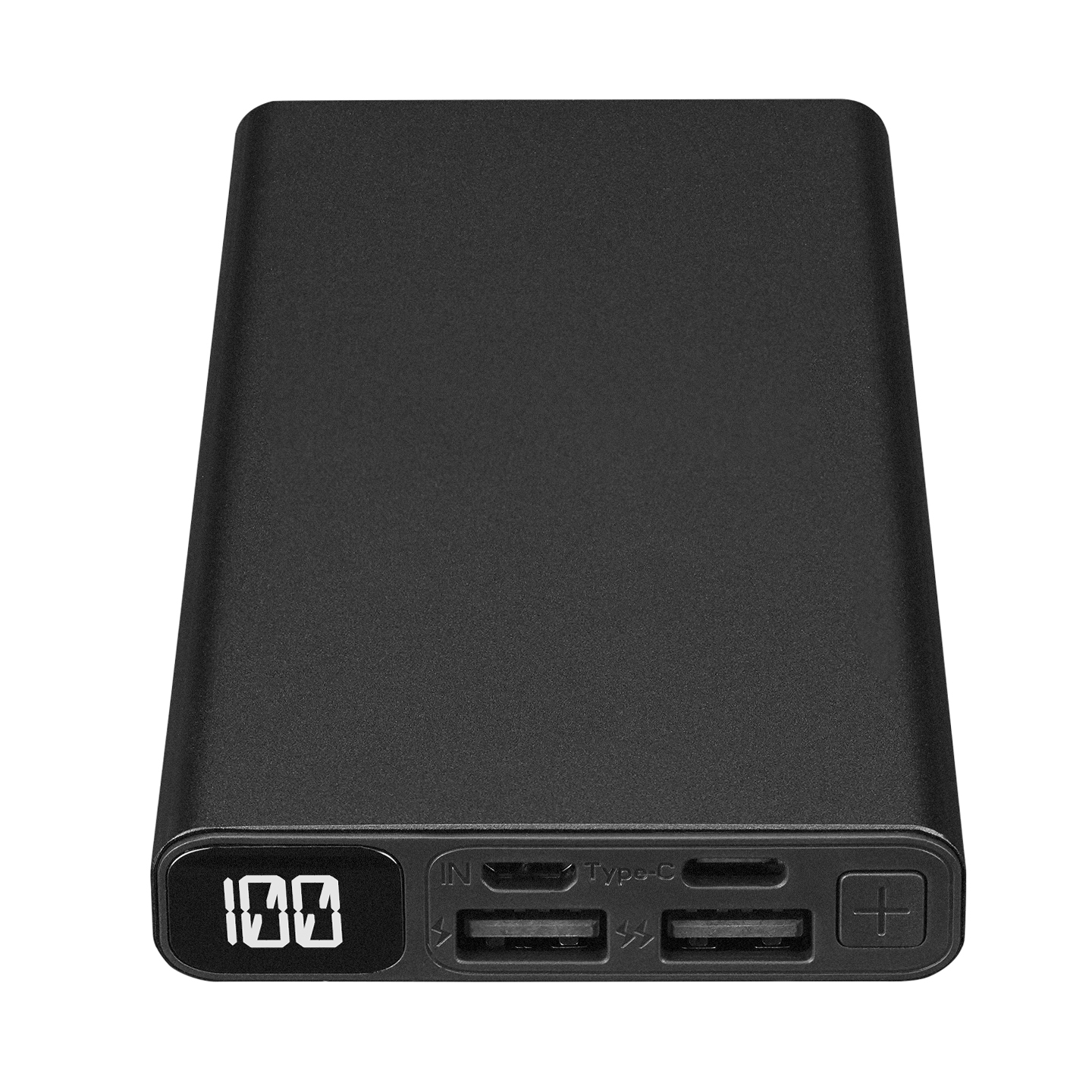 S-link IP-K27 10000mAh 2*USB+Micro+Type-C Metal Kasa Siyah LCD Ekranlı Taşınabilir Pil Şarj Cihazı