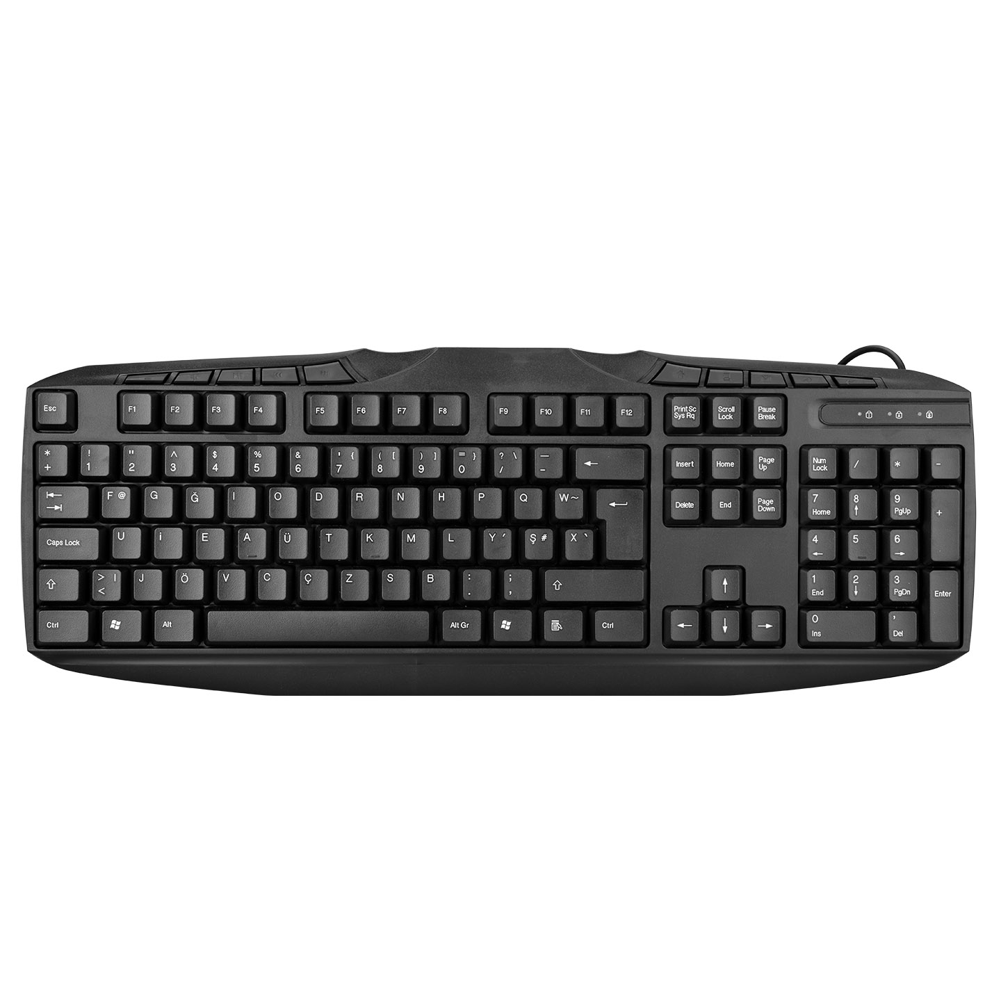 Everest KB-250F Black USB Fully Turkish F Multimedia Keyboard