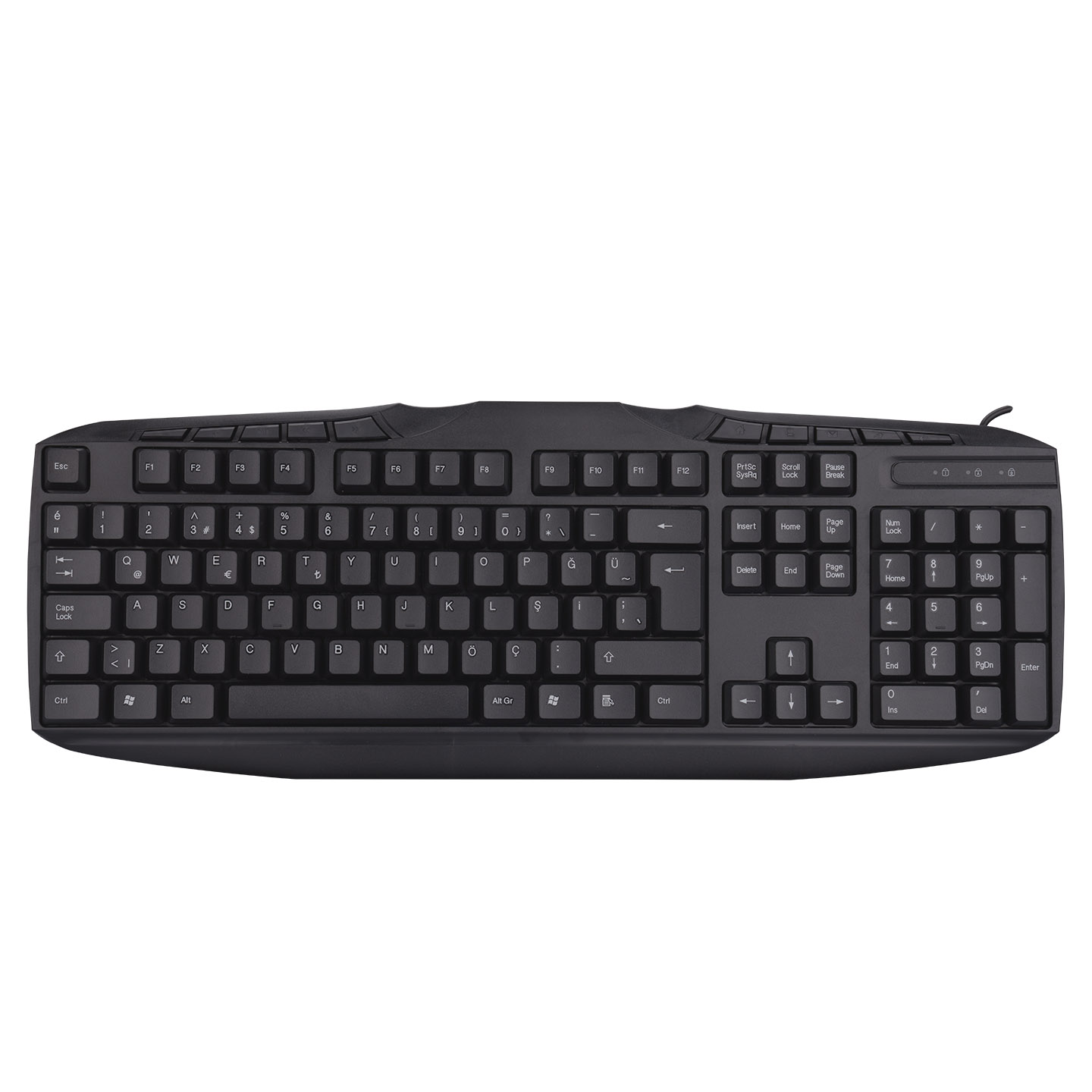 Everest KB-250U Black USB Q Multimedia Keyboard