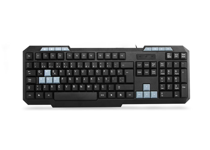 Everest KB-700 Black USB Q Multimedia Keyboard