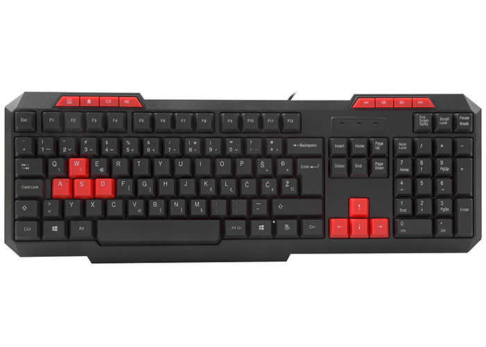 Everest KB-700 Black USB Croatian Layout Multimedia Keyboard