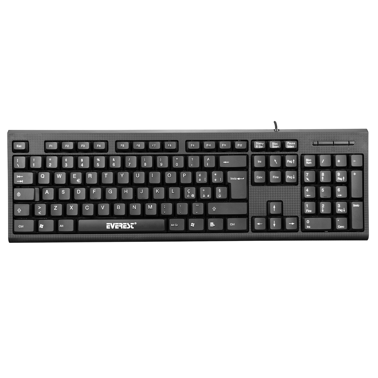 Everest KB-871U Siyah USB Italian Layout Standart Klavye