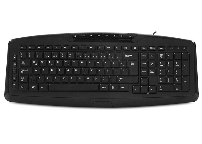 Everest KB-920 Black USB Full Size Q Office 14 Multimadia Keypad Keyboard