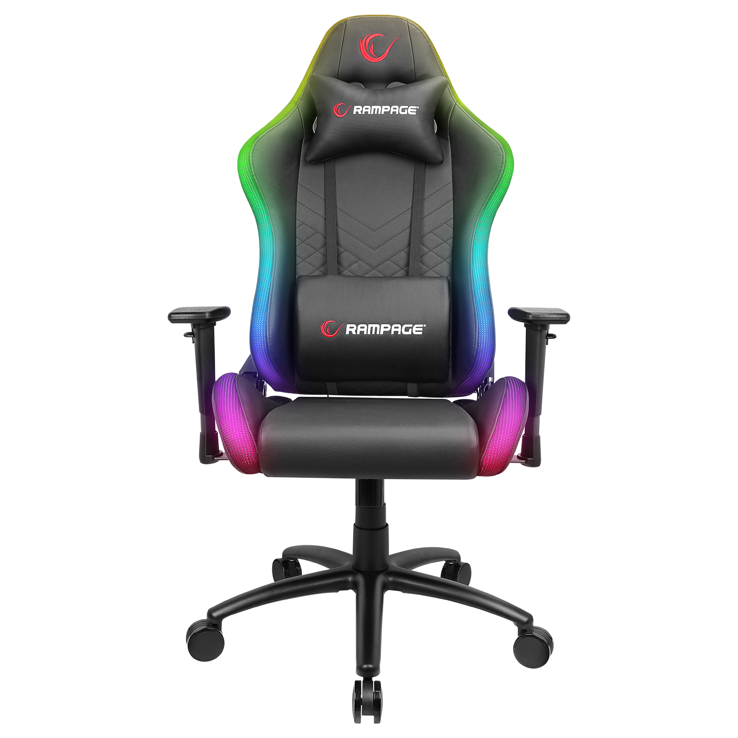 Rampage KL-R19 MONCHER RGB Illuminated Black Gaming Chair