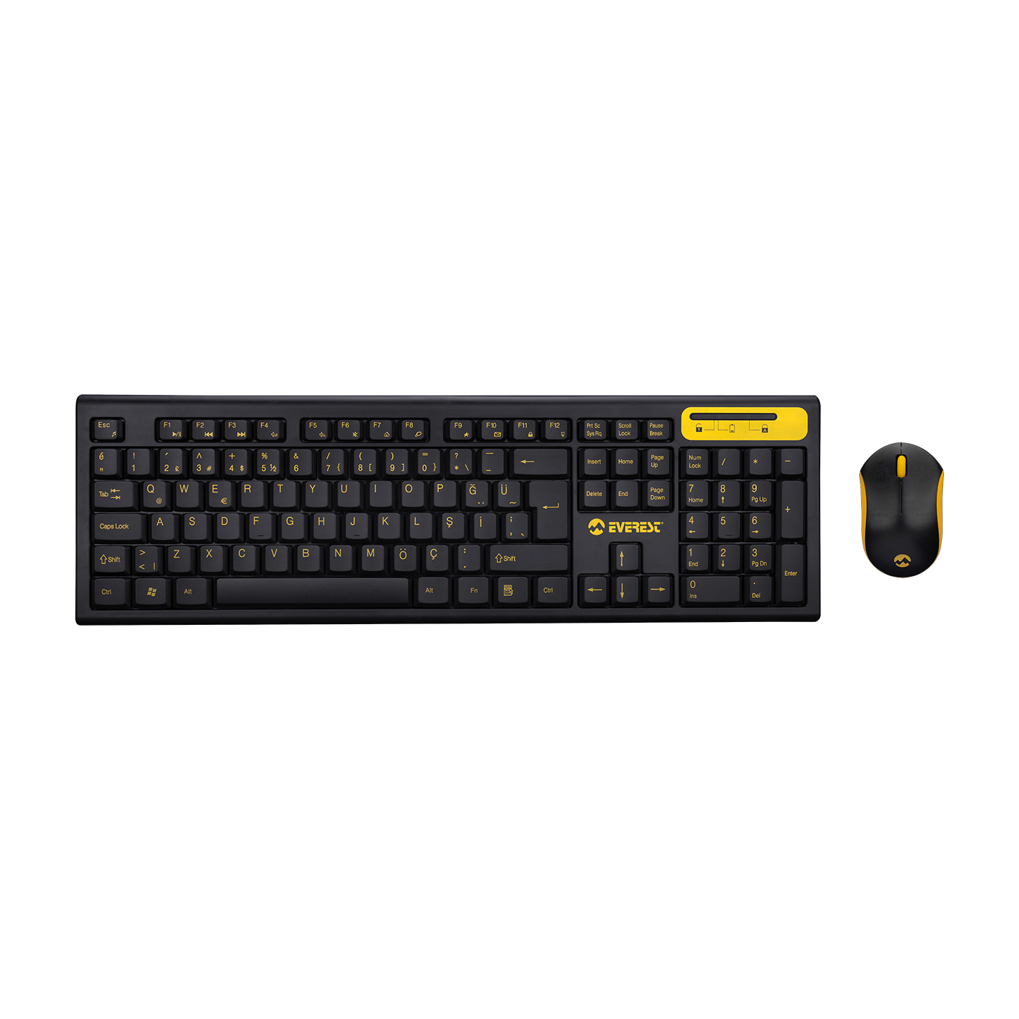 Everest KM-5535 Usb Multi Media Wireless Q Standard Keyboard + Mouse Set