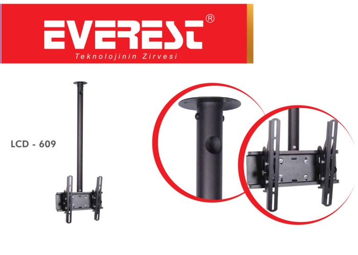 Everest LCD-609 10  - 32  TV Ceiling Hanger Apparatus