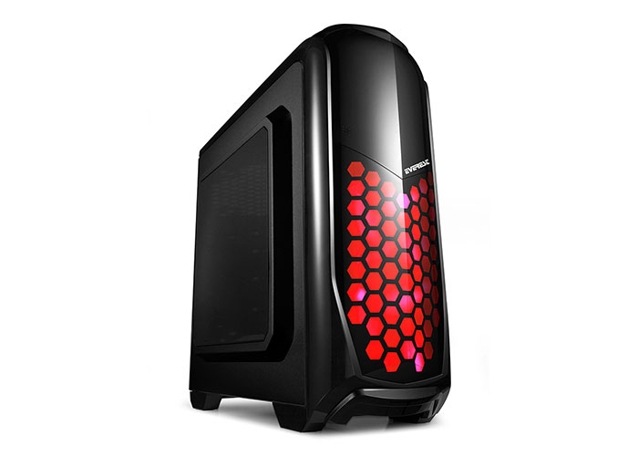 Everest Rampage ARMEGO Siyah 2*12cm Fan Red LED Fan 2*USB3.0 Kasa