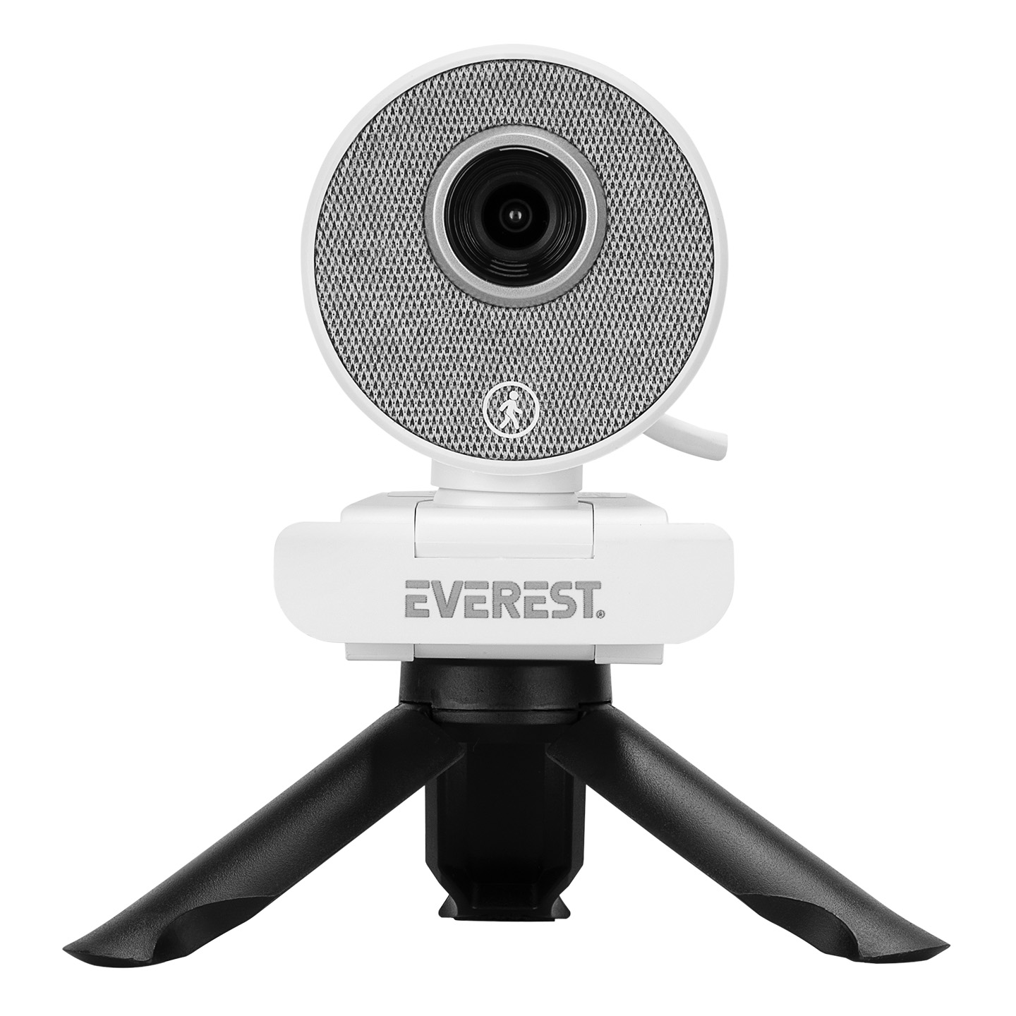 Everest SC-HD09 1080P Full HD Auto Tracking Harekete Duyarlı Tripod ve Mikrofonlu Beyaz Webcam Usb Pc Kamera